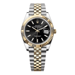 Rolex Datejust M126333-0014 41mm Black Dial Yellow Gold Steel Replica 1:1 - Top Quality Version