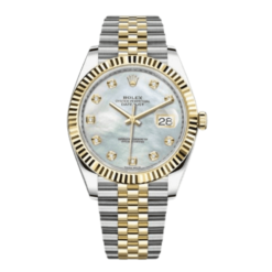 Rolex Datejust 41mm 126333-0018 MOP Dial Two Tone Yellow Gold Steel