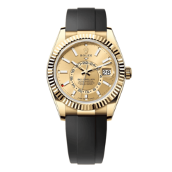 Rolex Oyster Perpetual Sky-Dweller Yellow Gold 336238-0001 42mm Champagne Dial Replica 1:1 - Top Quality Version