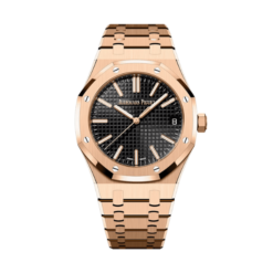 Audemars Piguet Royal Oak Selfwinding 15400OR 41mm Black Dial Rose Gold Replica 1:1 - Top Quality Version